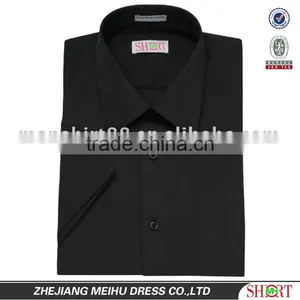 Men's Black Color T/C Dress Short Sleeve Shirts thumbnail-1