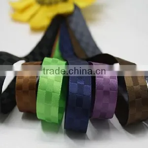 Hi-ana Ribbon 150 Top Grade Fashion 100% Polyester Multi Color Glitter Wired Plaid Ribbon thumbnail-2
