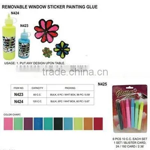 N423-N425 REMOVABLE WINDOW STICKER PAINTING GLUE thumbnail-1