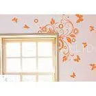 Contemporary Large Wall Flower Stickers G161, Wall Sticker Art /Design Wall Sticker /Floral Wall Sti thumbnail-1
