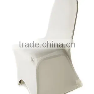 Ivory Lycra Chair Cover Banquet Spandex Chair Cover Wedding Chair Cover thumbnail-1