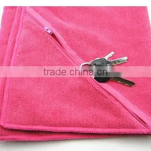 100% Cotton Fitness Towels With Zippered Pocket thumbnail-6