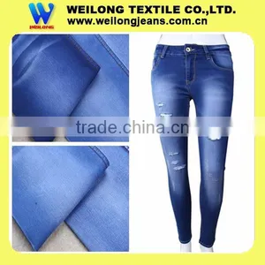 B2952D Series Hot Sale Satin Denim Fabric for Women Jeans thumbnail-1