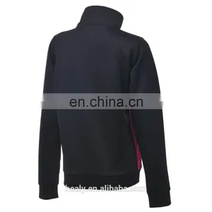 Custom University Bungee Cord Hem Polyester Fleece Track Top thumbnail-4