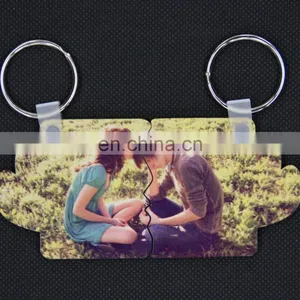 Personalized Custom Angel Wing Couples Auto Key Chain thumbnail-1