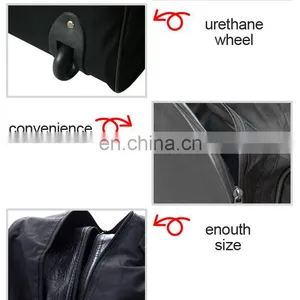 Black Golf Bag Cover Case With Wheels thumbnail-3