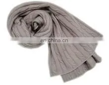 CASHMERE PASHMINA WOOL KNITTED SHAWLS & SCARFS thumbnail-1