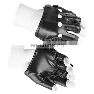 Men's Biker Leather Gloves Punk Rave S-215 thumbnail-1
