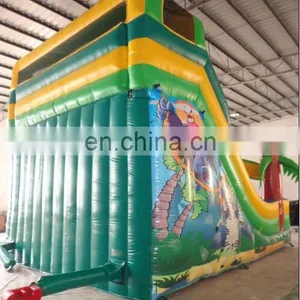 Double Lane Digitally Printed Jungle Gorilla Inflatable Slide thumbnail-3