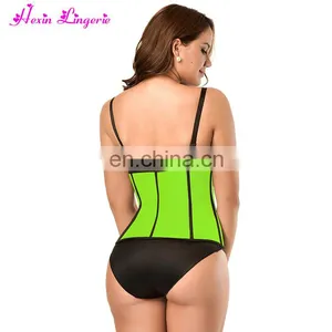 Women Body Slim Shaper Custom Sports Training Trimmer Private Label Waist Trainer With Steel Boned thumbnail-4