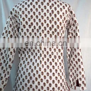Cotton Quilted Kimono Style Women Jacket Secy Reversible Coat thumbnail-4