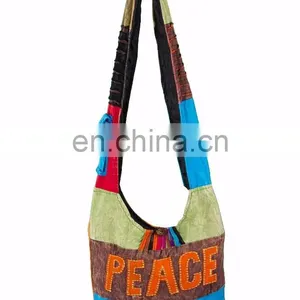Hippie Cotton Canvas Shoulder Bags thumbnail-6