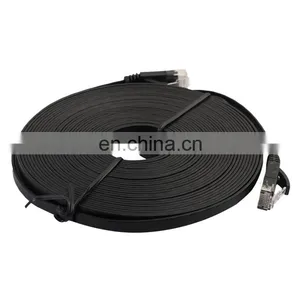 Free Sample 7.6m CAT6 Ultra-thin Flat Ethernet Network LAN Cable, Patch Lead RJ45 (Black) thumbnail-1