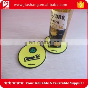 Personalized Cheap Soft Pvc Non-slip Round Drink Beer Mat Coaster thumbnail-1
