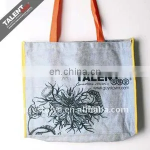 Custom Private Silk Screen Printing Fabric Shopping Bag thumbnail-4