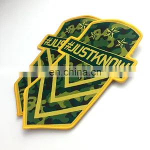 Custom Garment Patch Label Iron on Backing Woven Patch for Clothing thumbnail-3