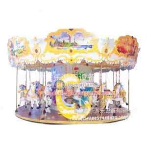 Zhongshan Hot Selling Outdoor Amusement Theme Park Equipment Carousel, Merry go Round 18 Seat Luxury Carousel Earn Money thumbnail-2