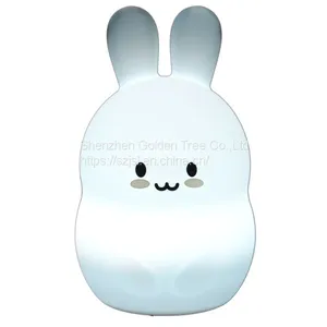 Seven Color Changing Fun Cute Rabbit Shape Led Night Lights For Kids Bedroom Decoration thumbnail-3