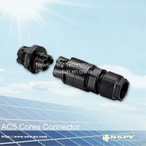 Solar AC3P and 5P Connector With TUV Approval for Solar Inverter thumbnail-3
