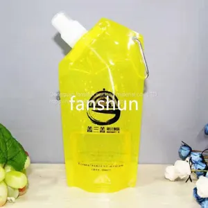 Folding Water Bag Folding Kettle Bag Outdoor Sports Water Bag Transparent Folding Water Bag 400ML Water Bag Can be Customized thumbnail-1