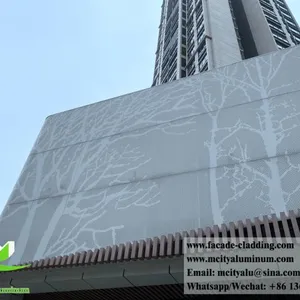 China Factory 3mm Aluminum Perforated Screen Metal Sheet for Wall Cladding Decoration thumbnail-3