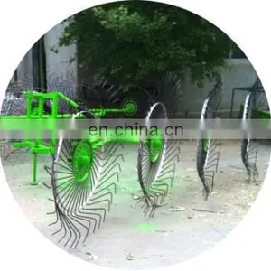 High Quality and High Efficiency Finger Wheel Hay Rake thumbnail-1