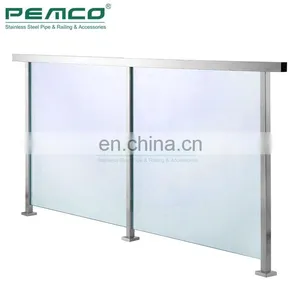 Project Inox Handrails Balustrades 304 Stainless Steel Glass Railing Balcony Balustrade Design thumbnail-2