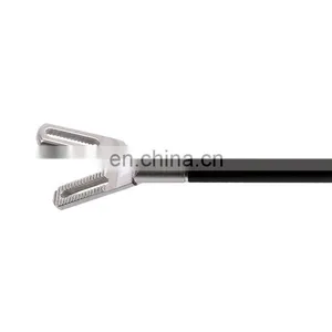 Geyi Autoclavable Abdominal Surgery Laparoscopic Double Curved Bipolar Forceps thumbnail-6