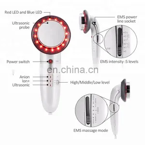 Portable 6 In 1 EMS Ultrasonic Cavitation LED Galvanic Ion Facial Body Beauty Machine Tens Acupuncture Therapy thumbnail-6
