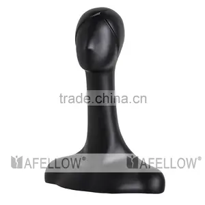 Female Abstract Head Mannequin,Fiberglass Woman Mannequin Head,Cheap Black Head,Dispaly Jewelry/ Hat /scarf H1082 thumbnail-5