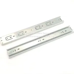 GXS4512 High Quality 45mm Width Rough Surface With Line 3 Fold Ball Bearing Drawer Slide Furniture Channels thumbnail-4