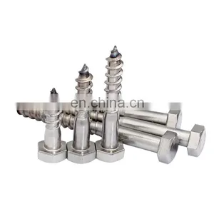 DIN571 Hex Head Lag Wood Screw Hexagon Screw for Wood Screws Stainless Steel thumbnail-5