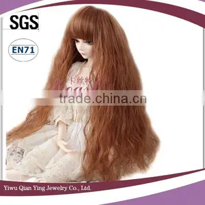 Long Fashion Brown Mohair Doll Wigs Various Styles thumbnail-2