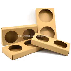 Milk Tea Holder Take Away Packaging Paper Coffee Cup Tray Takeout Cardboard Carrier thumbnail-1