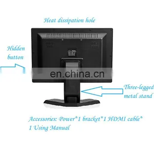 1920*1080P Full HD Capacitive Touch Screen Monitor HDMI Industry Microtouch Monitor With Rich Interface Plastic Housing Display thumbnail-4