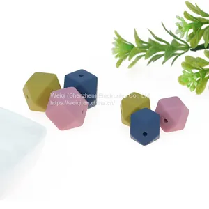 Teeth Food Grade Round Silicone Polygon Beads thumbnail-3