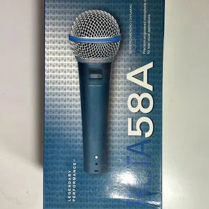 Professional Recording Microphone Beta 58A SM58 Wired Professional Vocal Cardioid Dynamic Microphone Karaoke MIC For Shure thumbnail-1
