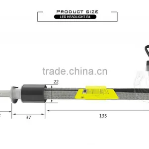 Fanless R4 Led Car Headlight h1 12v 24v Led Bulb From Tinsin Factory thumbnail-3