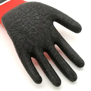 13 Gauge Polyester Liner Hardy Latex Coated Work Gloves Large thumbnail-4