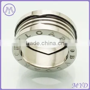 Professional Factory Wholesale Fashion Ring Greek Key Stainless Steel Ring thumbnail-5