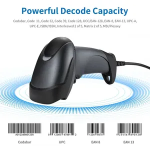 Handheld 1d and 2D Barcode Scanner With Wired Connection thumbnail-1