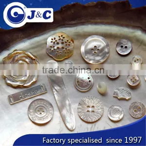 Manufacture White Mother of Pearl Shell Buttons,MOP Shell Buttons,flower Shape MOP Shell Buttons Quality Choice thumbnail-1