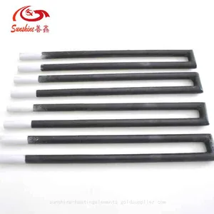 1450C U Shape Silicon Carbide SiC Heating Elements for Glass Furnace thumbnail-1