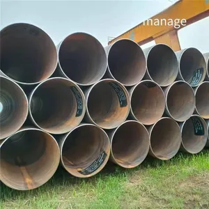 Dn800 Internal and External Plastic-coated Spiral Steel Pipe, Anti-corrosion Steel Pipe for Underground Tap Water Pipeline, Hengyun Pipeline thumbnail-3
