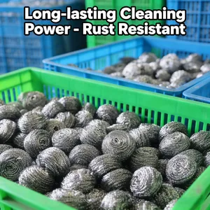Automatic Spiral Steel Scrubber Making Machine High Output Stainless Steel Wire Ball Equipment thumbnail-3