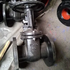 GOST Double Gate Flange Hard Sealed Gray Cast Iron Gate Valve thumbnail-6