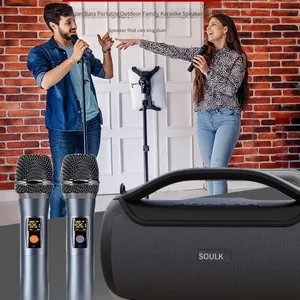 T300p 120w Bluetooth Soundbar With Subwoofer for Square Dancing and Outdoor Karaoke, Comes With Wireless Microphone and Remote Control thumbnail-3