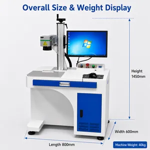 ZCINKJETS 50W GX-S Static Fiber Laser Marking Machine for Deep Metal Logo QR Code Barcode Serial Number Engraving thumbnail-5