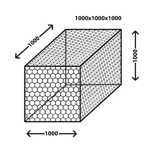 Customer Size Heavy Duty Gabion Mesh Woven Retaining Basket Galvanized Steel With Cutting Service for Garden Retaining Walls thumbnail-1