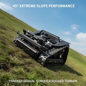 Vigorun VTLM600 Grass Cutting Machine Robot 2 Hours of Working Time Remote Control Hill Lawn Mower thumbnail-1